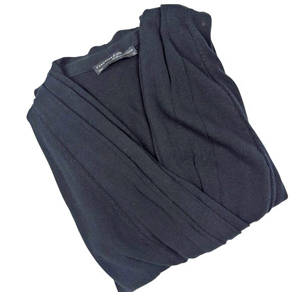 Peruvian Connection XS Adriatico Black Sleeveless V-Neck Pima Cotton Maxi Dress - Picture 6 of 9